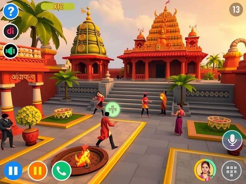 Player community interaction in Tamil Nadu Temple Residence